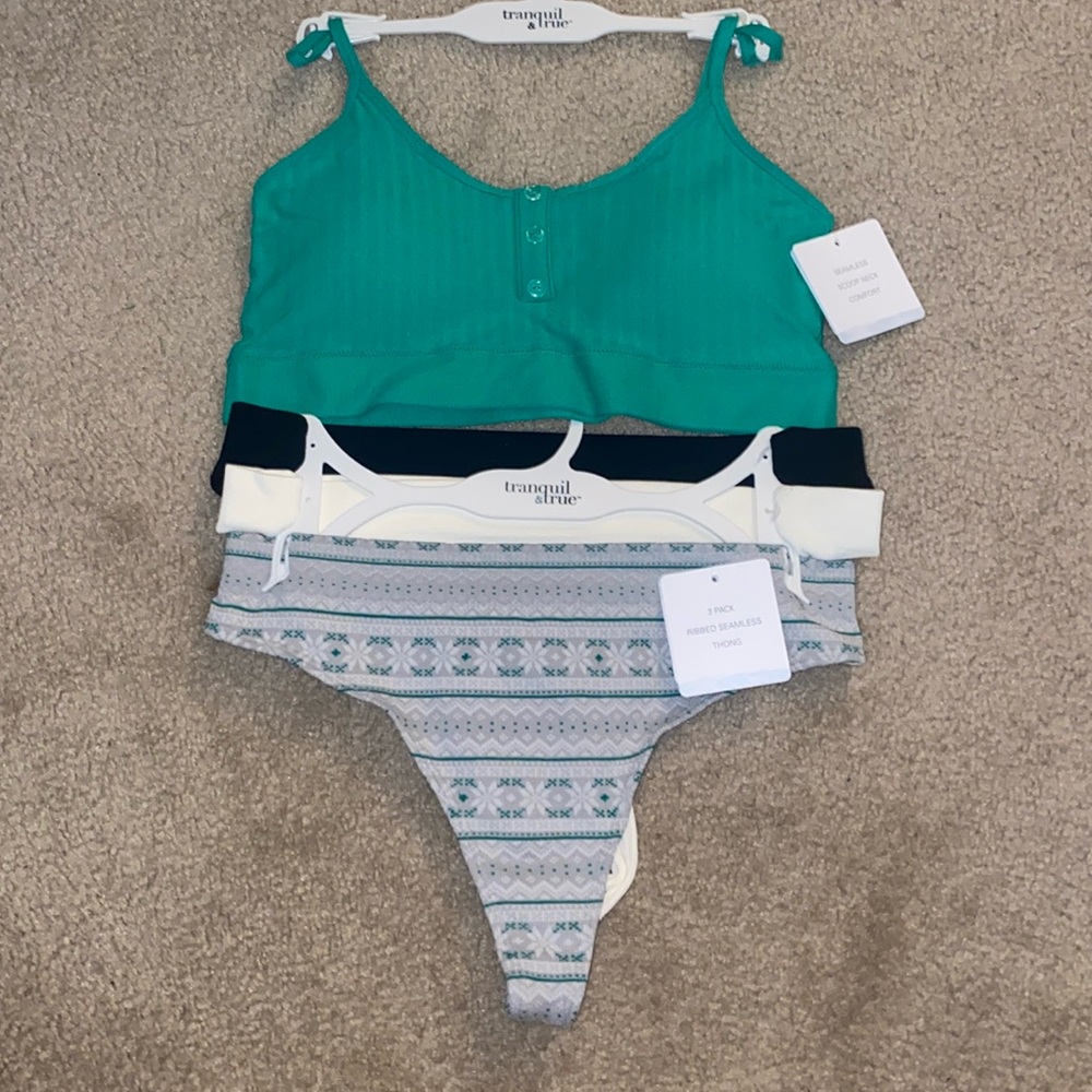 Tranquil & True Bra And Thong Set